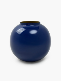 Ваза "Элизиум" железная синяя с золотистым MBM HOME модель VB-05 DEEP BLUE/GOLD Фото
