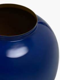Ваза "Элизиум" железная синяя с золотистым MBM HOME модель VB-05 DEEP BLUE/GOLD Фото