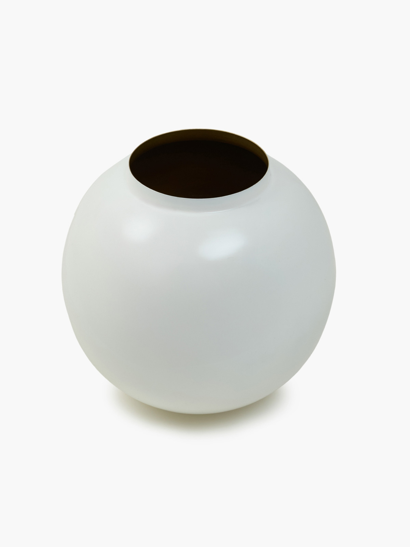 Ваза "Элизиум" железная белая с золотистым MBM HOME модель VB-05 WHITE/GOLD Ваза "Элизиум" железная белая с золотистым MBM HOME модель VB-05 WHITE/GOLD Фото