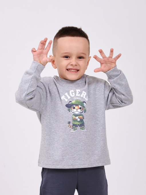 Худі та світшоти SMIL модель smil_116750-1-svetlo-seryj-melanz Фото