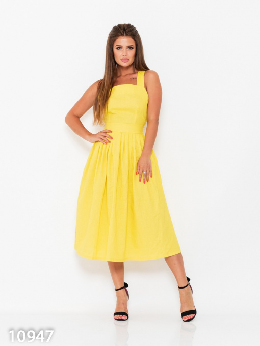 Сукні ISSA Plus модель 10947_yellow Фото