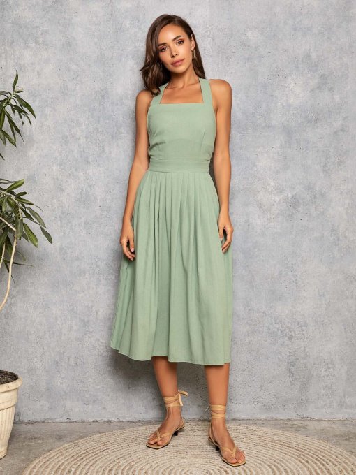 Сукні ISSA Plus модель 10947_olive Фото