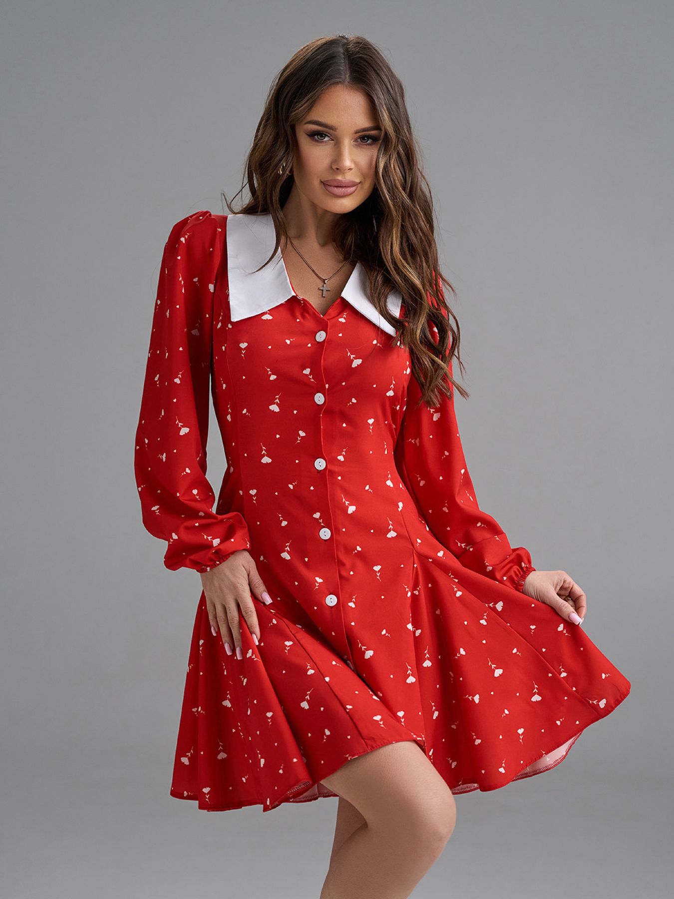 Платья ISSA Plus модель SA-689_красный Фото
