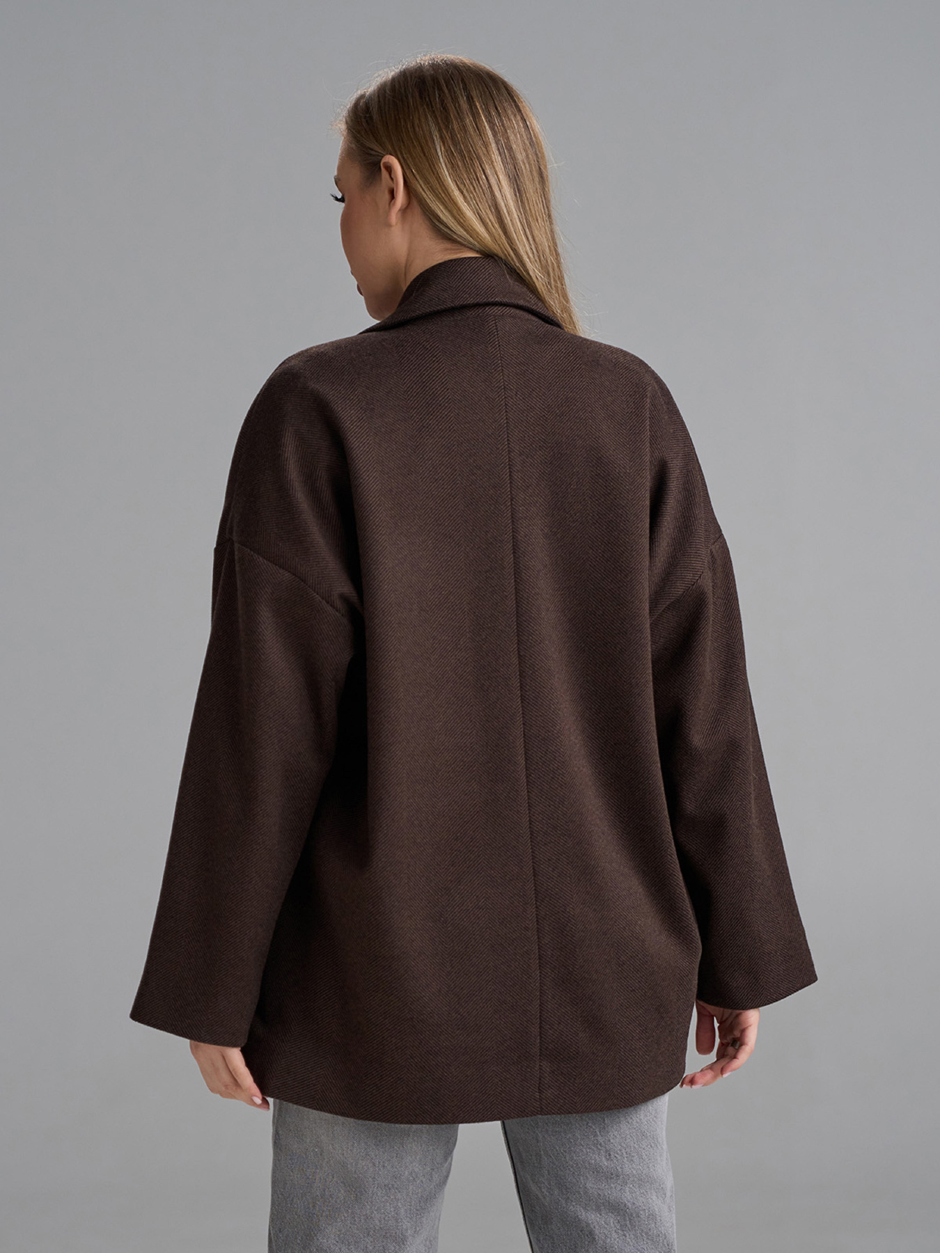 Пальта та плащі ISSA Plus модель 15503_темно-коричневый Фото