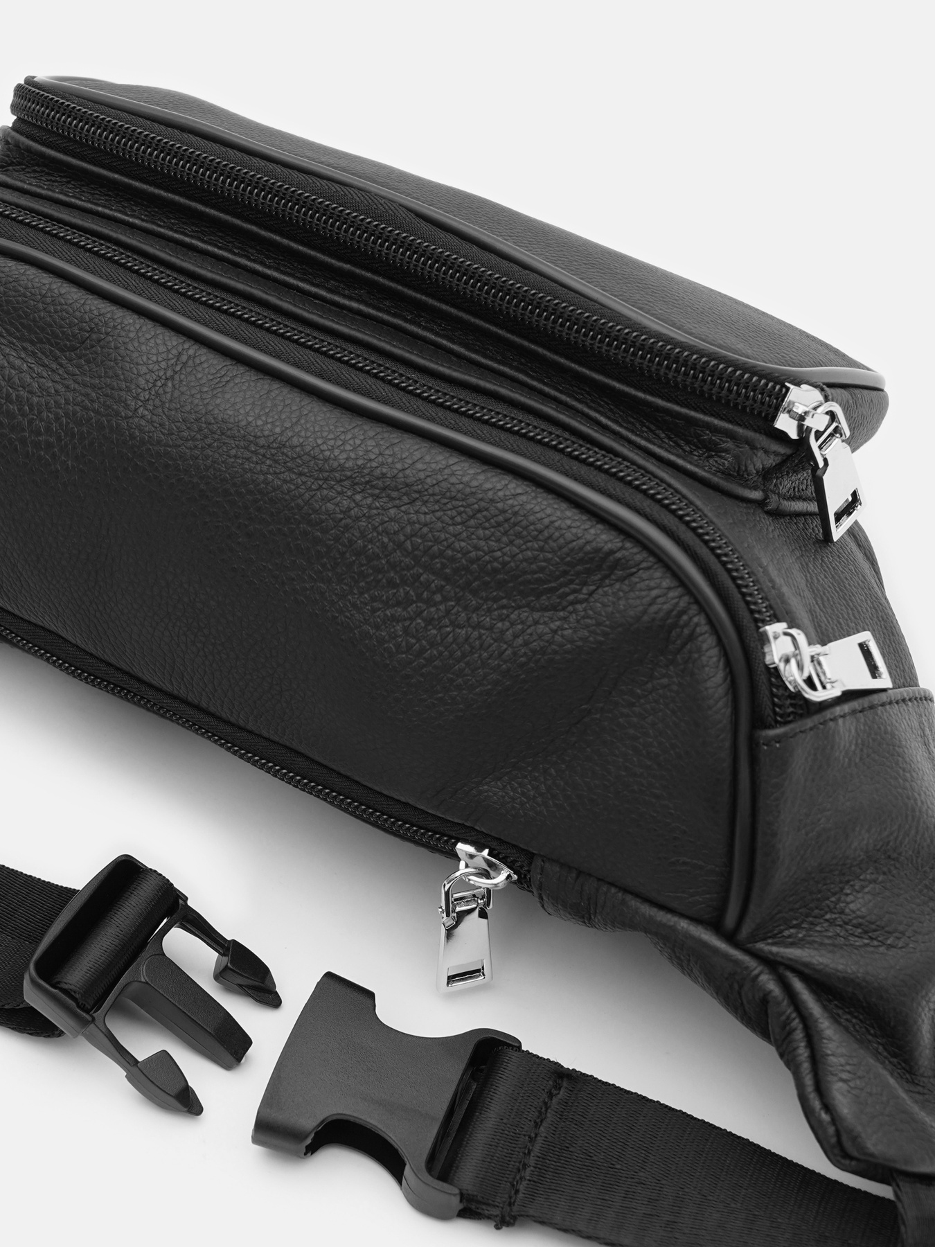 Сумки Borsa Leather модель K1381bl-black Фото