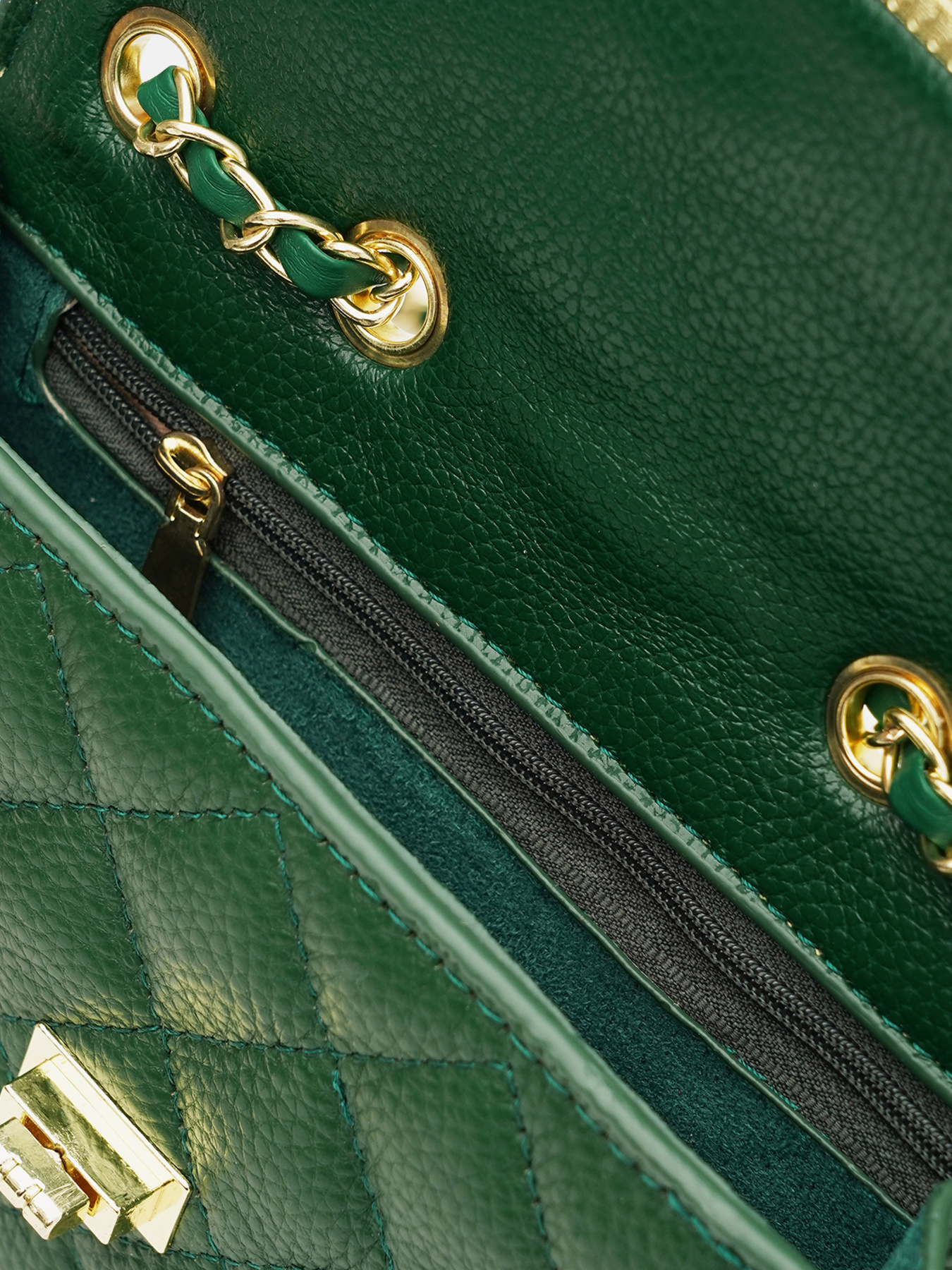 Сумки Borsa Leather модель K11512z-green Фото