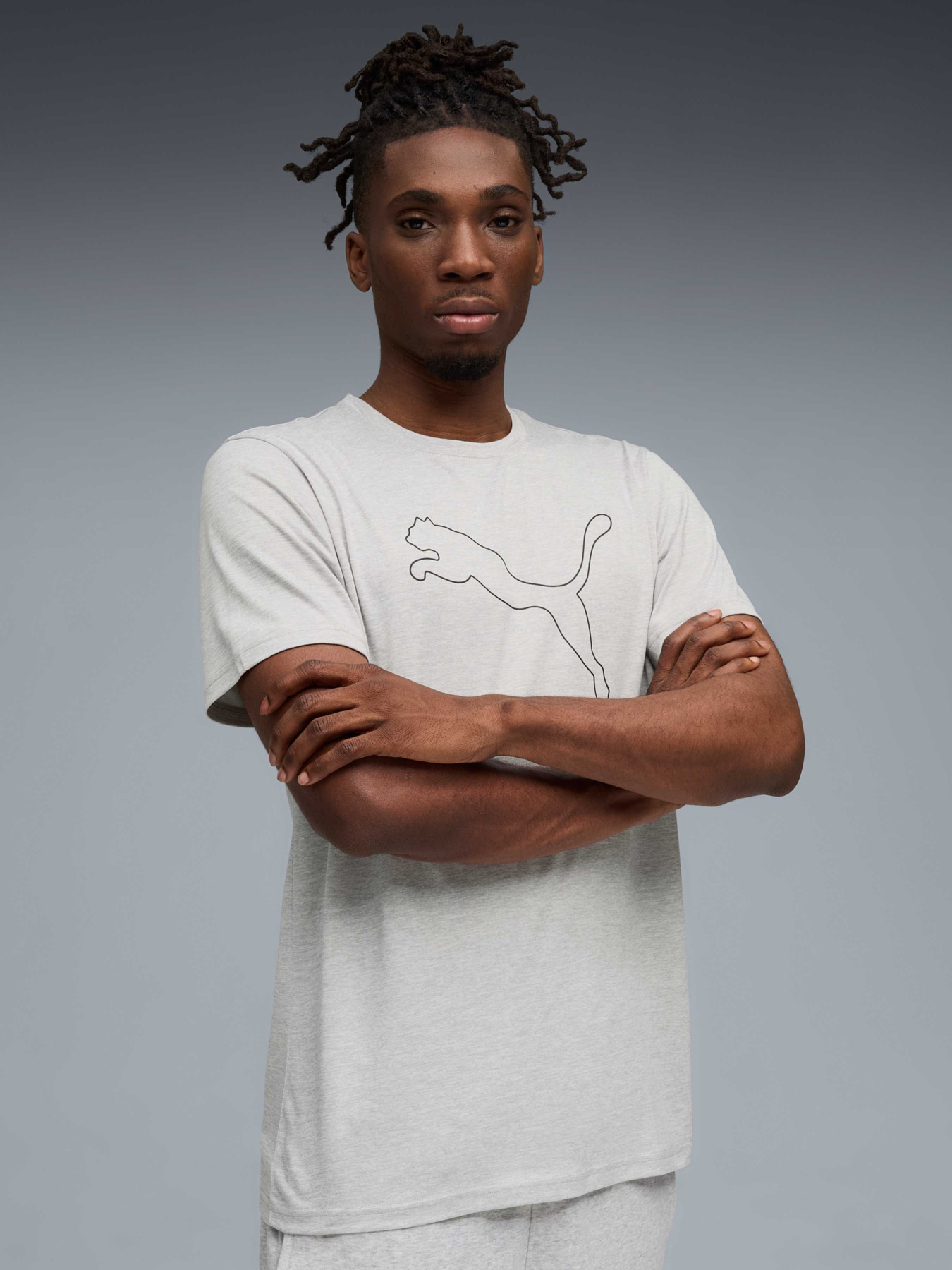 Футболки и поло PUMA M Tad Ess Heather Cat Tee модель 525907 Футболки и поло PUMA M Tad Ess Heather Cat Tee модель 525907 Фото