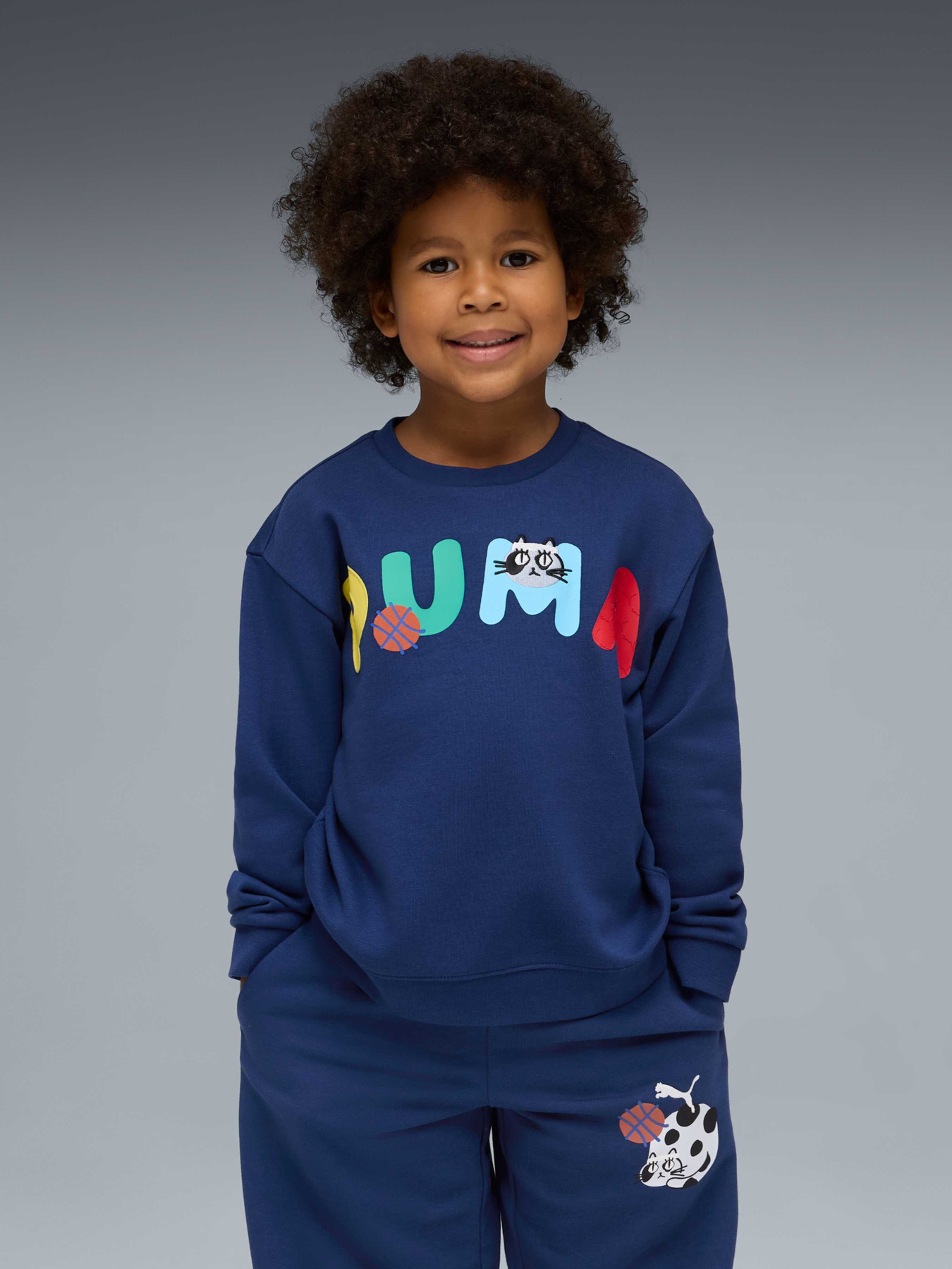 Худі та світшоти PUMA Sporty Cats Relaxed Crew модель 634551 Фото