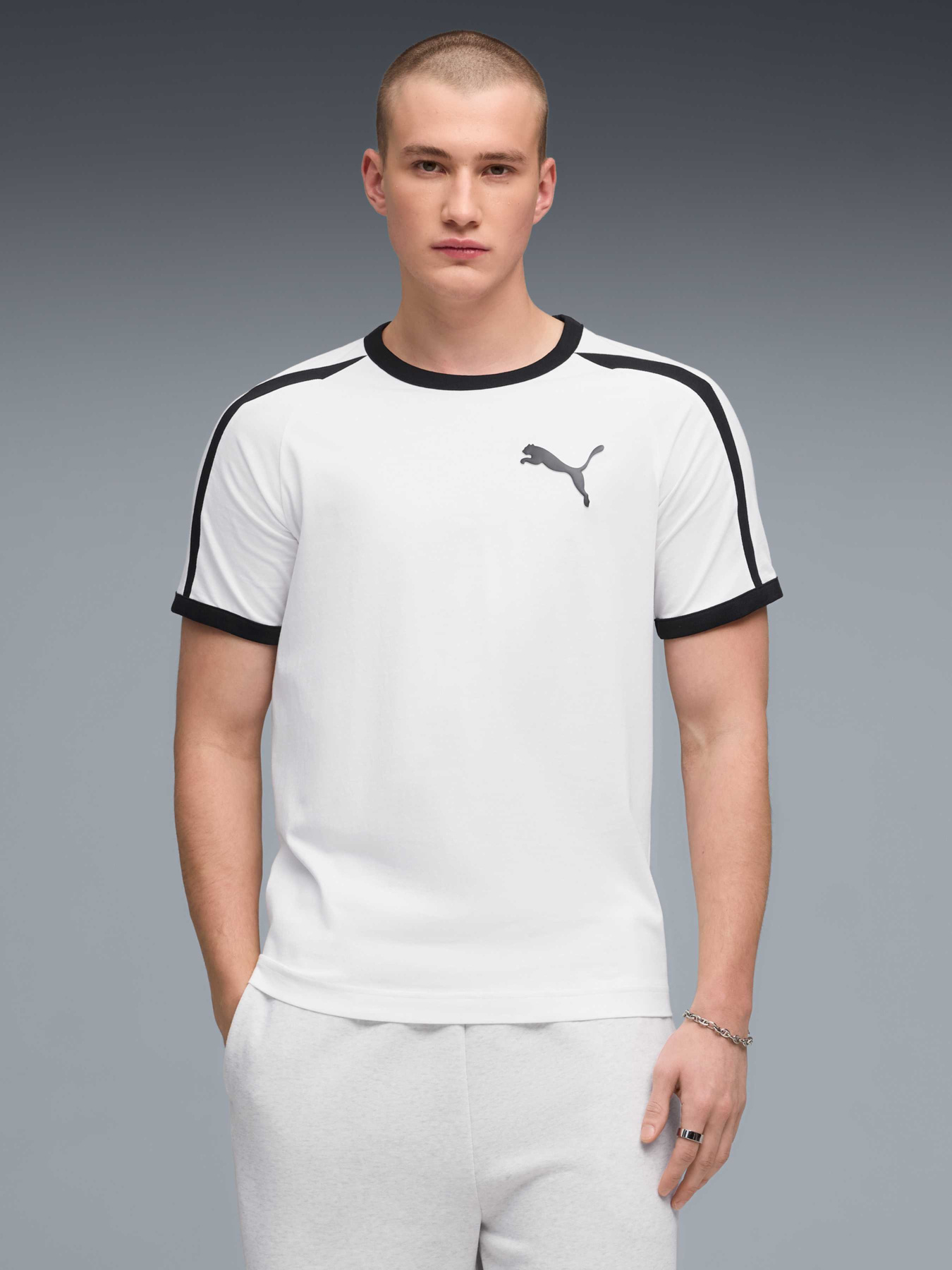 Футболки і поло PUMA T7 Ringer Tee модель 635242 Фото