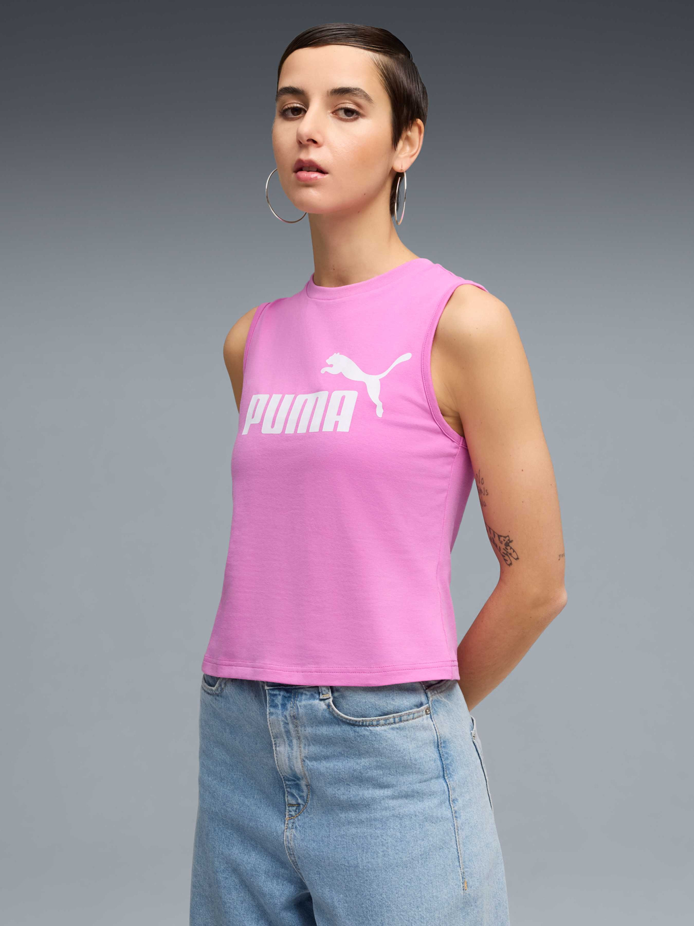 Футболки і поло PUMA Ess No. 1 Logo Slim Tank модель 684968 Фото