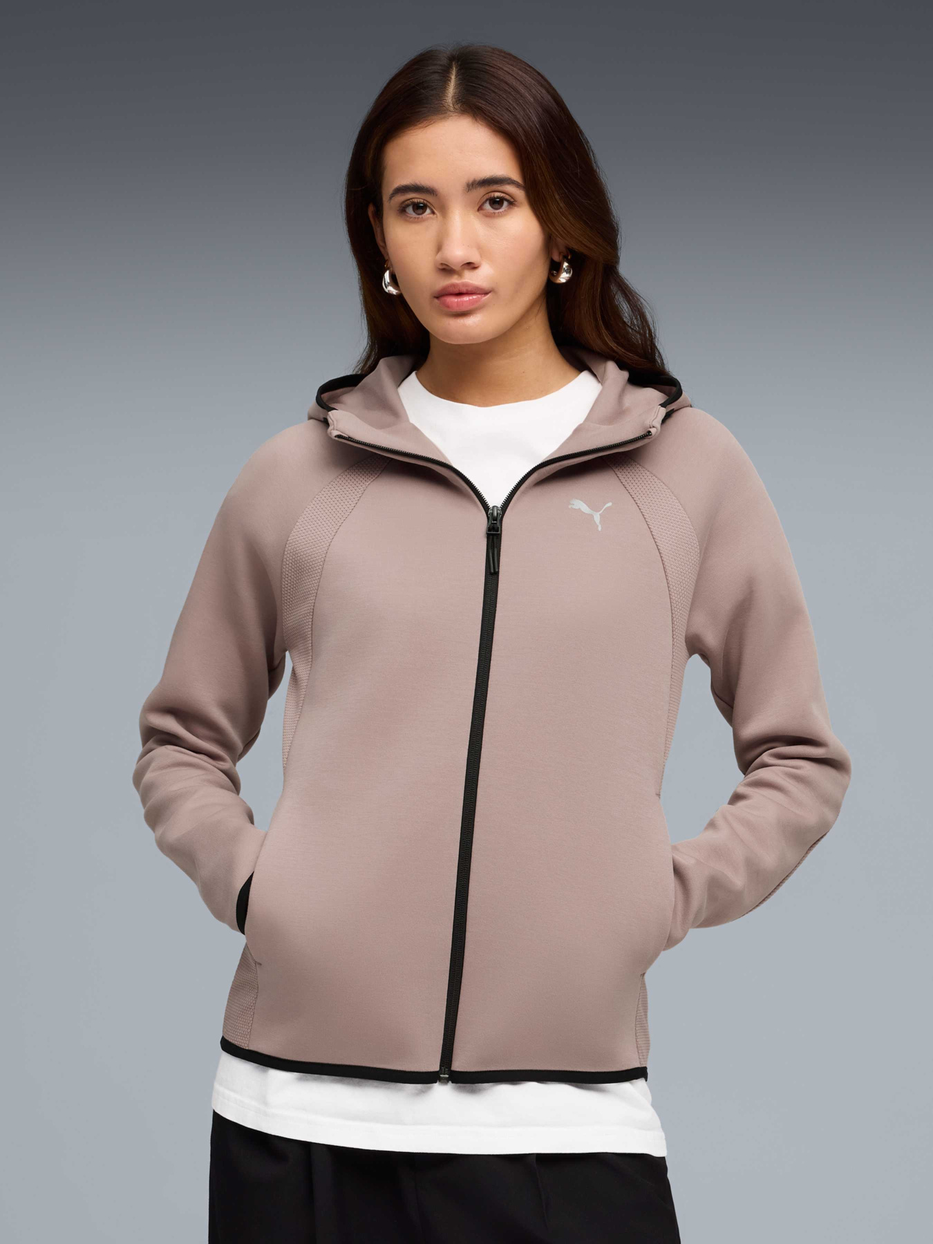 Худи и свитшоты PUMA Evostripe Full-zip Hoodie Dk модель 691898 Худи и свитшоты PUMA Evostripe Full-zip Hoodie Dk модель 691898 Фото