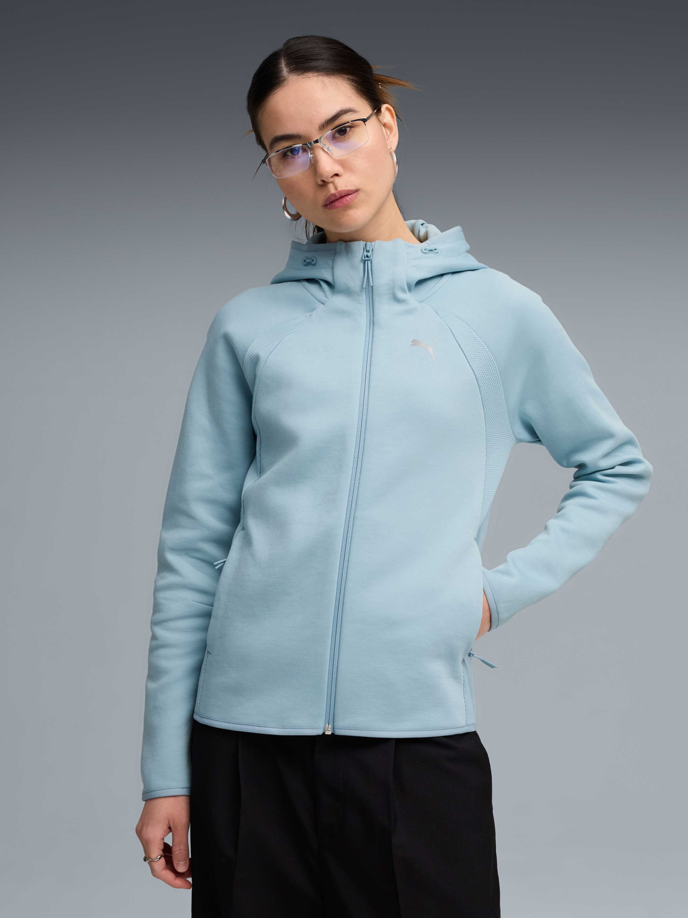 Худи и свитшоты PUMA Evostripe Full-zip Hoodie Dk модель 691898 Худи и свитшоты PUMA Evostripe Full-zip Hoodie Dk модель 691898 Фото