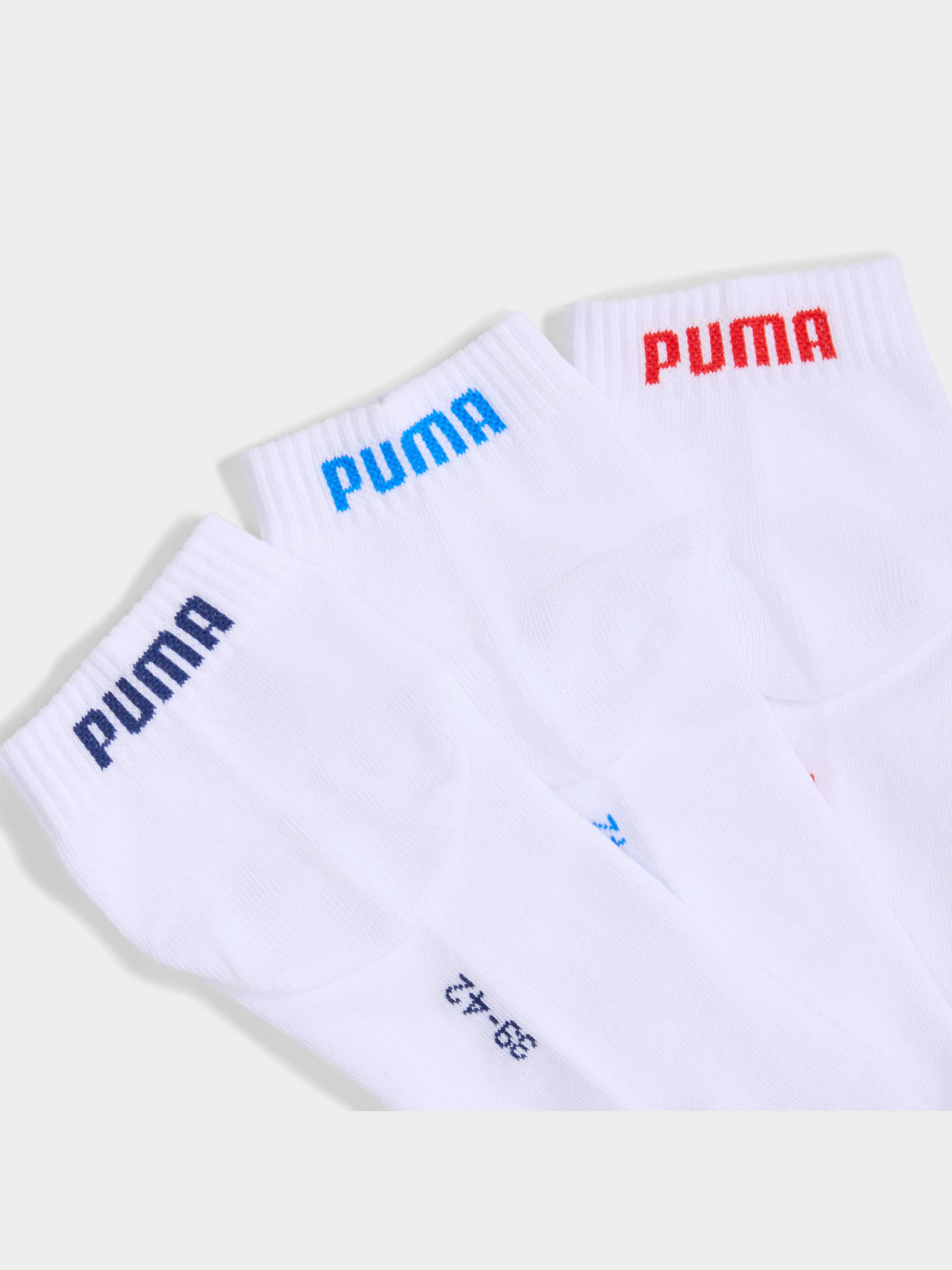 Шкарпетки та гольфи PUMA Unisex Quarter Plain 3p модель 938589 Фото