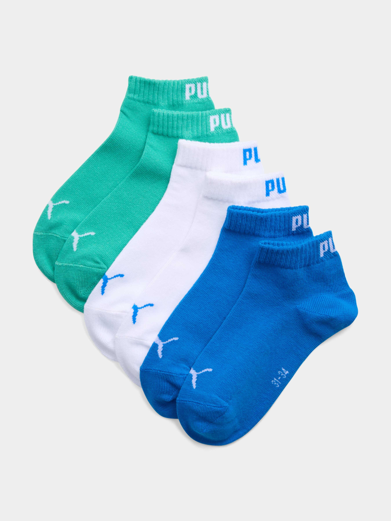Носки и гольфы PUMA Kids Plain Quarter 3p модель 938809 Фото