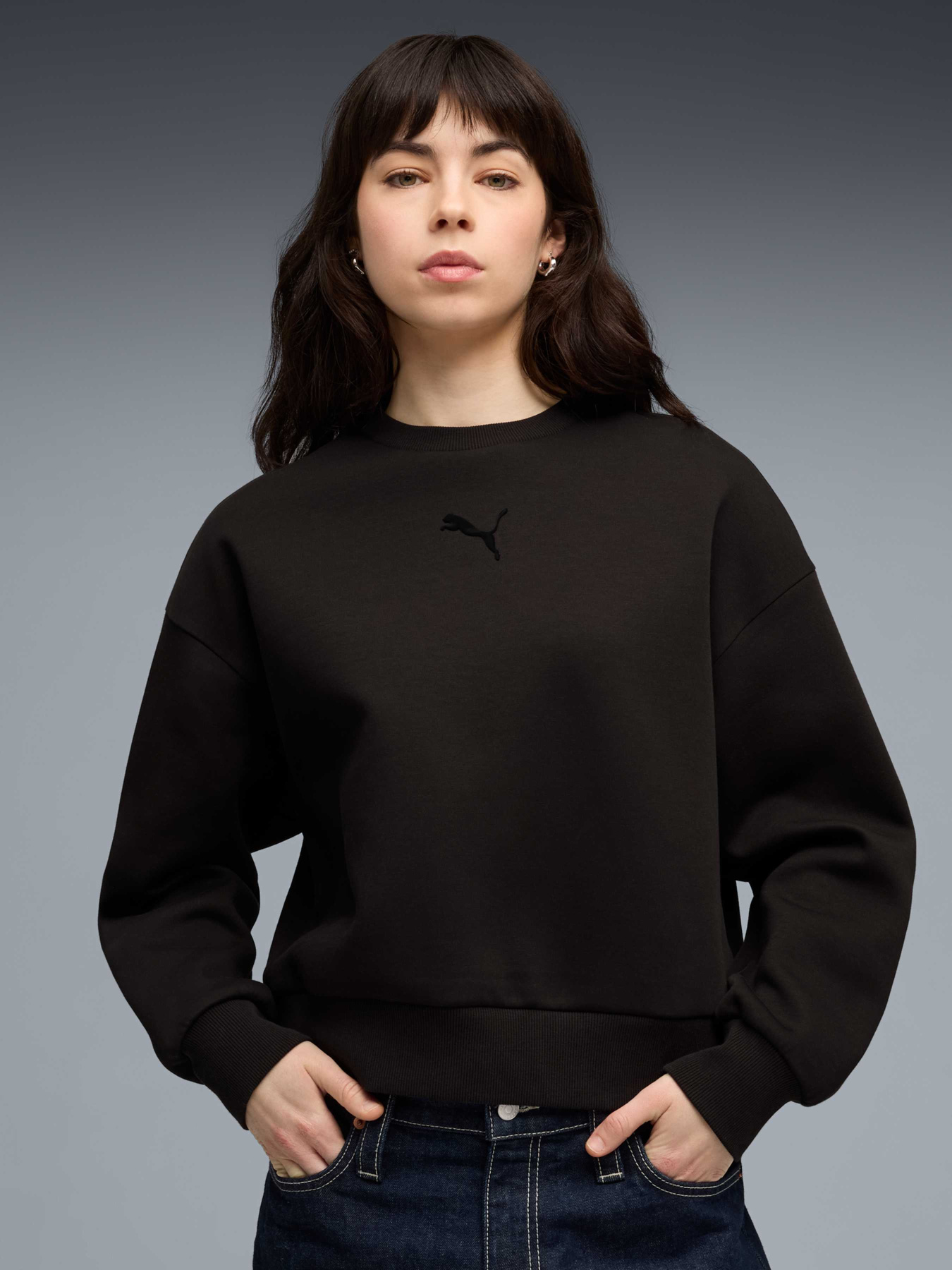 Худі та світшоти PUMA Ess Elevated Crew Dk модель 634578 Худі та світшоти PUMA Ess Elevated Crew Dk модель 634578 Фото