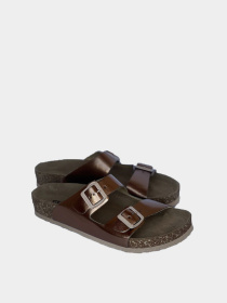 Шлёпанцы Leon модель 4010-Dark Brown Фото