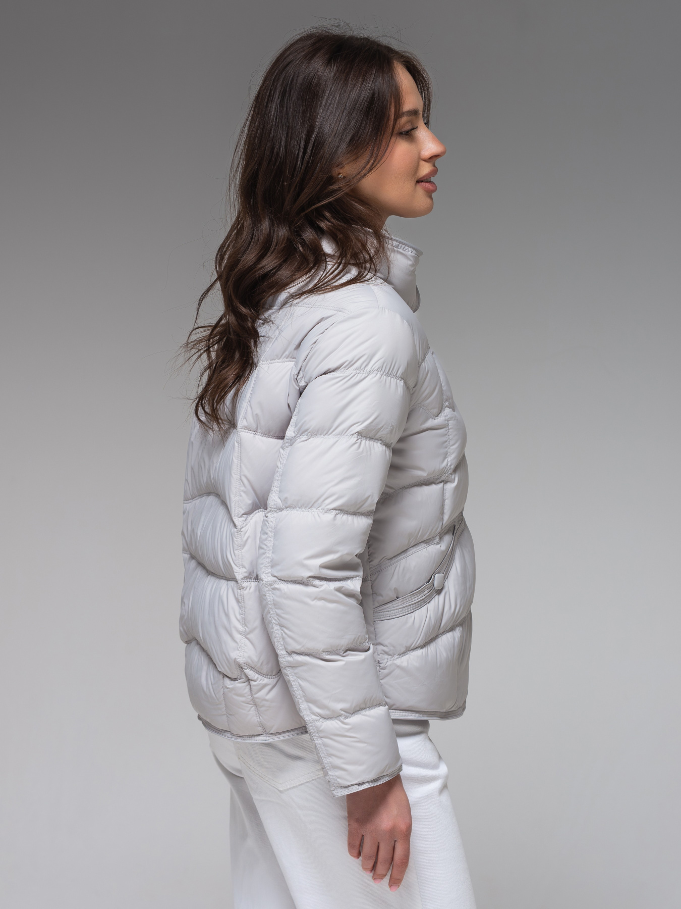 Куртки и дубленки VIVA WEAR модель 6081-light gray Фото
