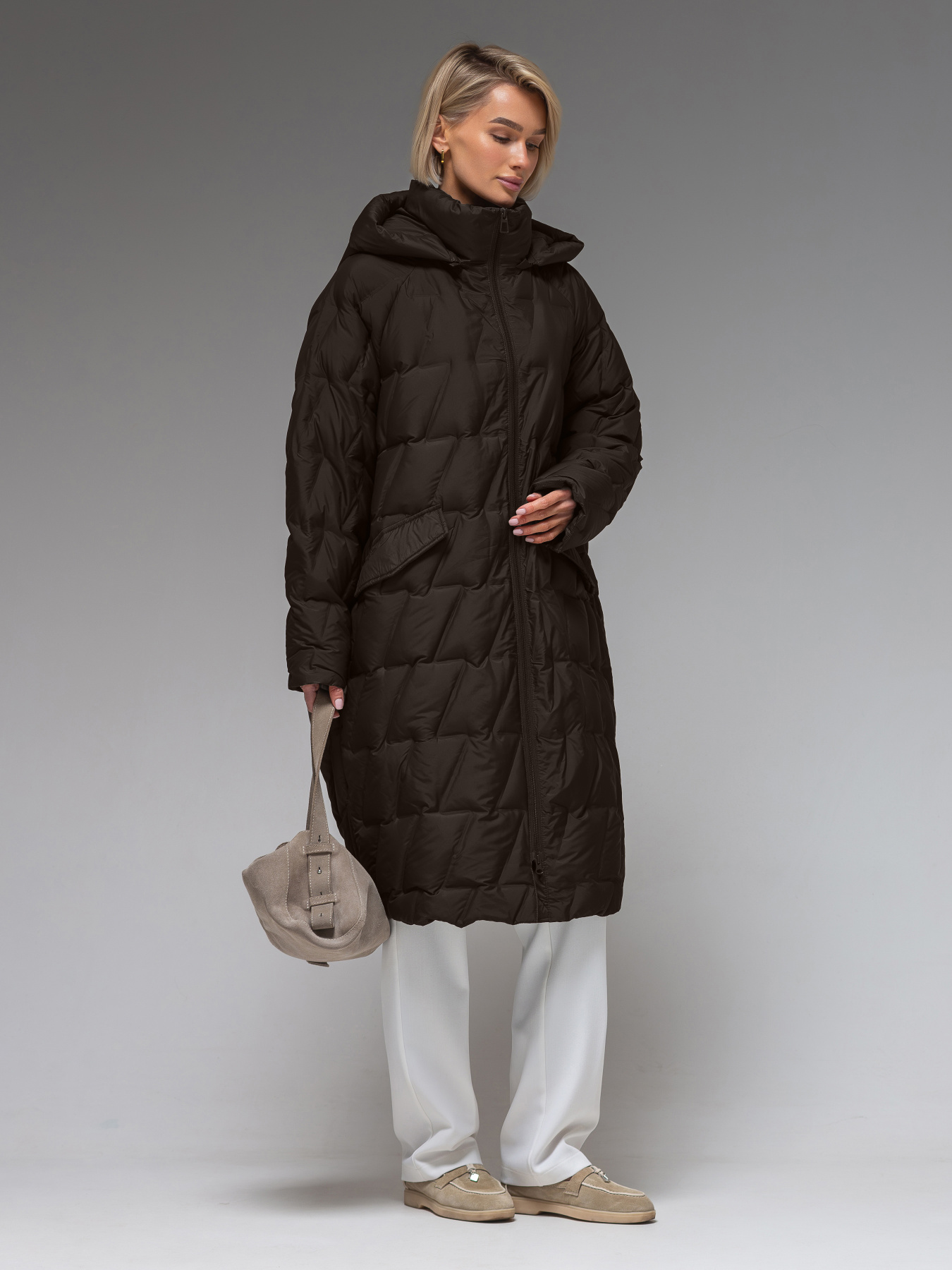 Куртки и дубленки VIVA WEAR модель 6536-chocolate Фото