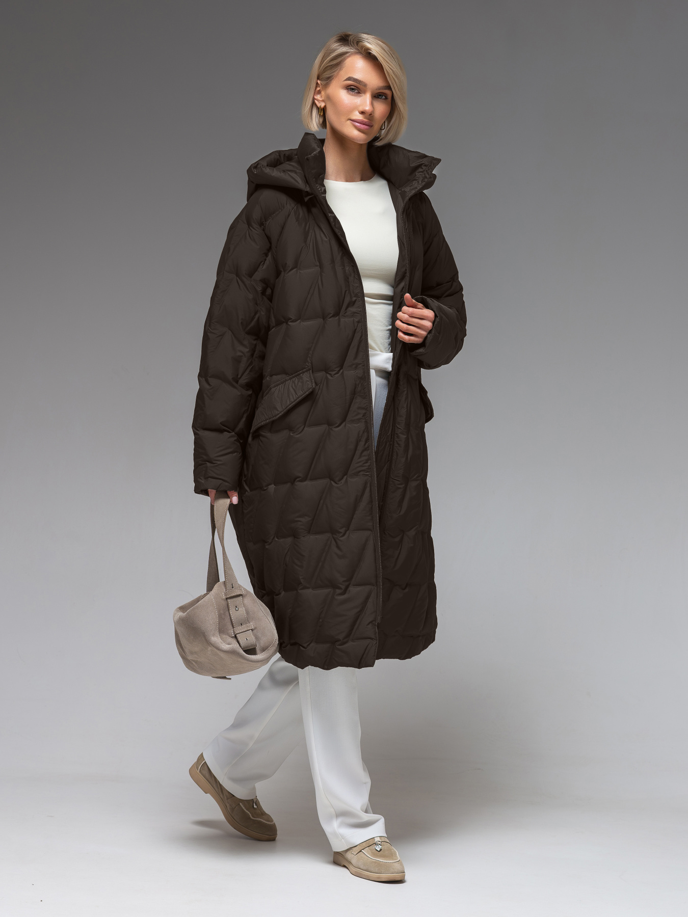 Куртки и дубленки VIVA WEAR модель 6536-chocolate Фото