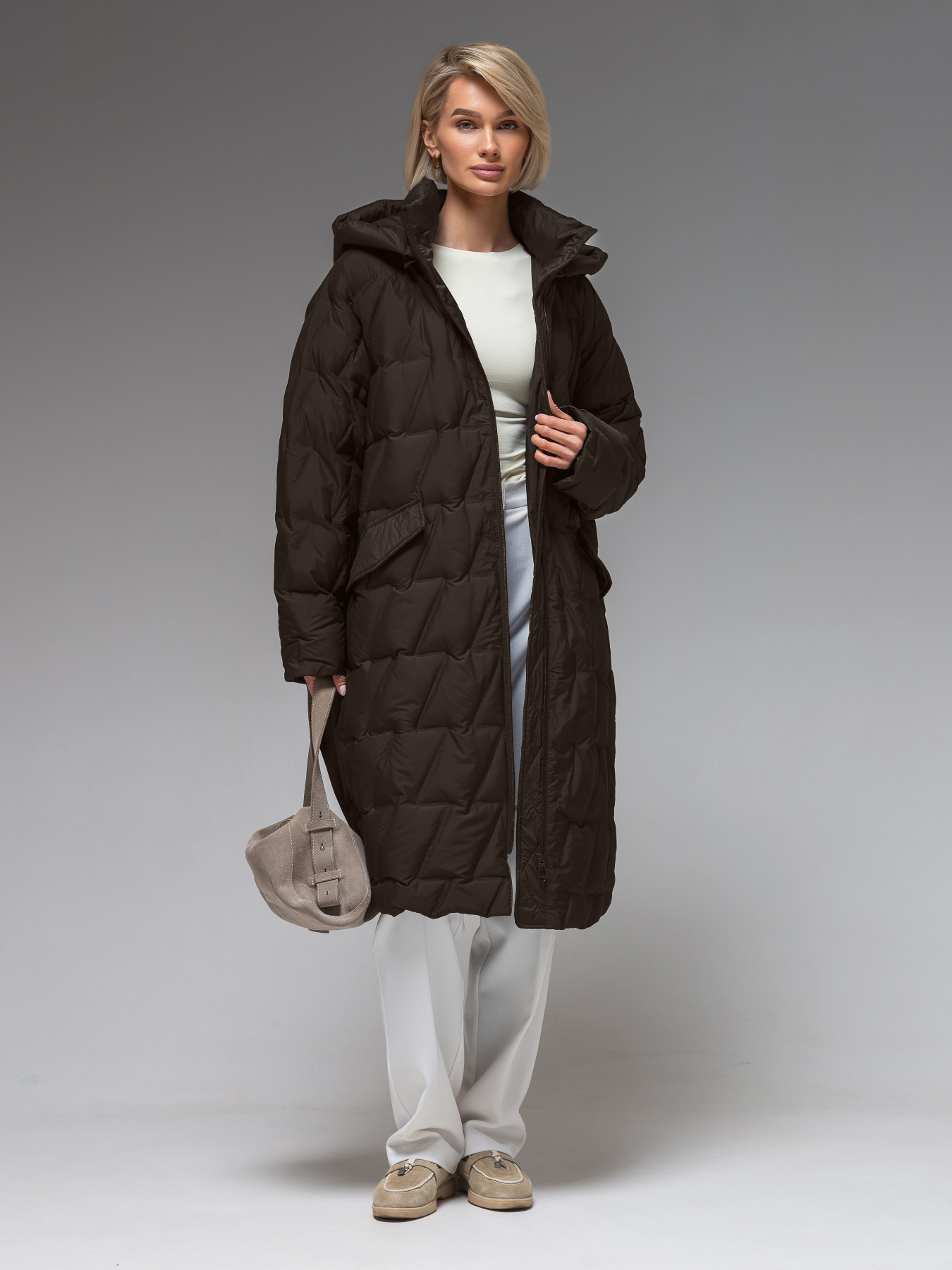 Куртки и дубленки VIVA WEAR модель 6536-chocolate Фото