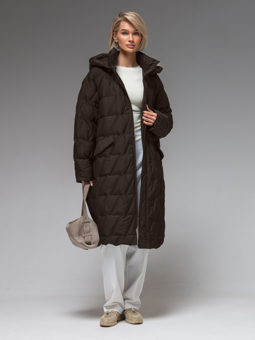 Куртки и дубленки VIVA WEAR модель 6536-chocolate Фото