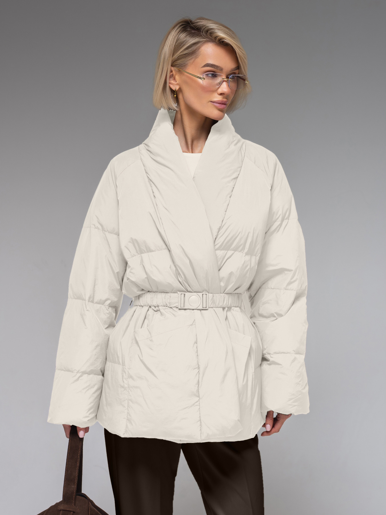 Куртки та дублянки VIVA WEAR модель 8866-white Фото
