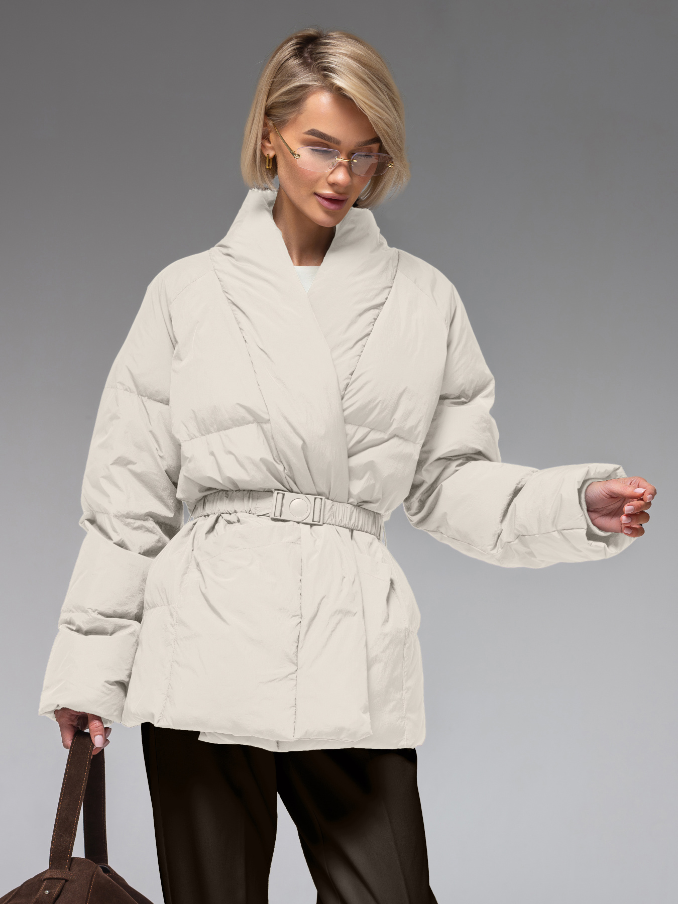 Куртки та дублянки VIVA WEAR модель 8866-white Фото