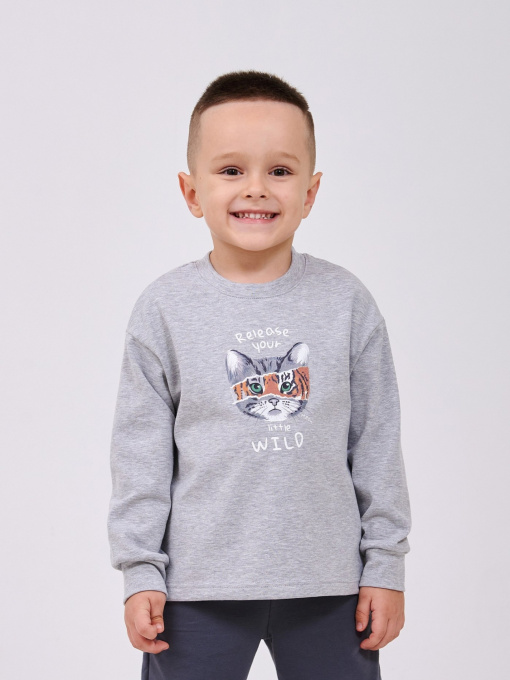 Худі та світшоти SMIL модель smil_116750-1-seryj-melanz Фото