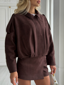 Куртки та дублянки Jadone Fashion модель Trim_chokol Фото