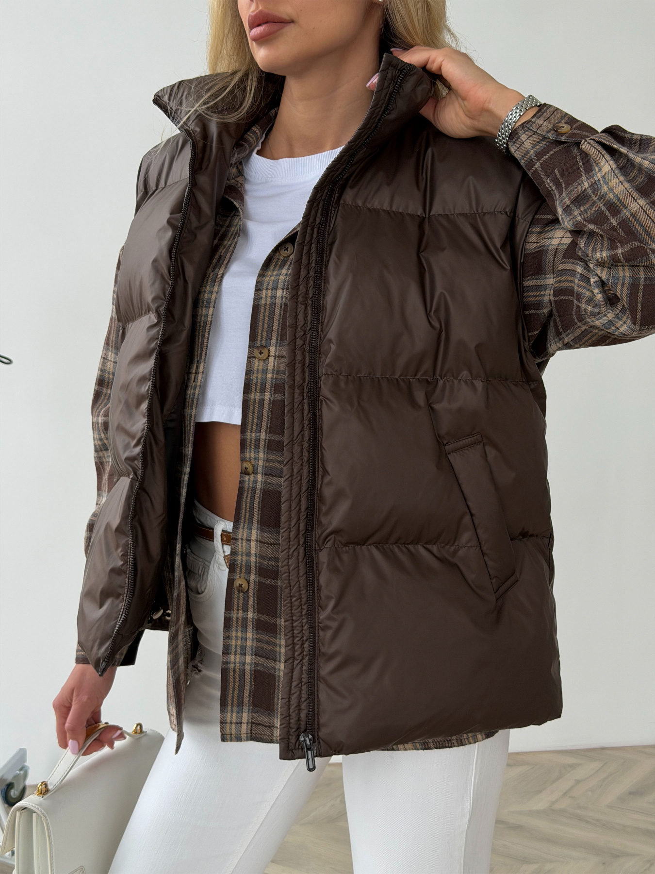 Куртки та дублянки Jadone Fashion модель Ayvi_chocolate Фото