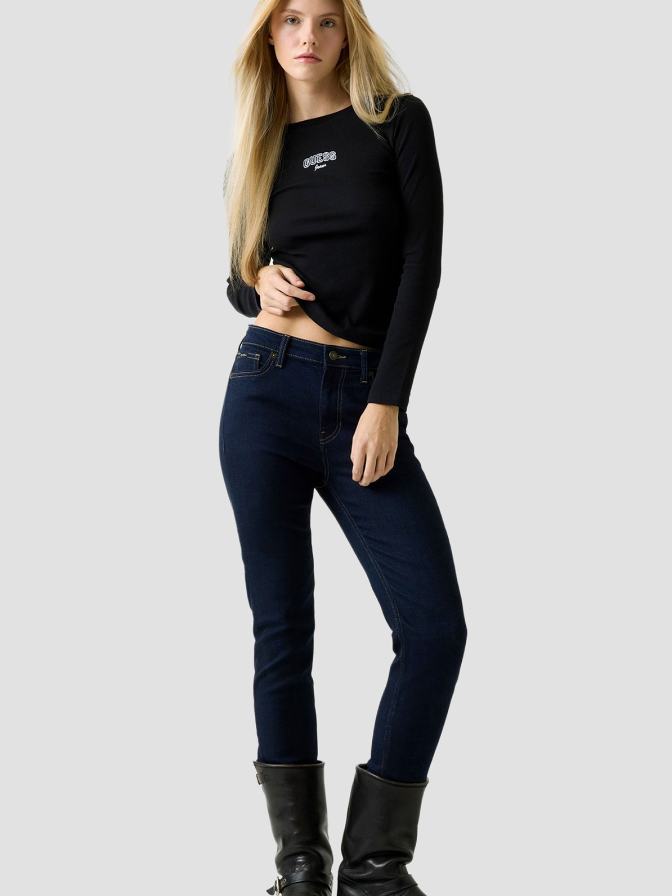 Худі та світшоти Guess Jeans модель W6RP22.KA0H1;JBLK Фото