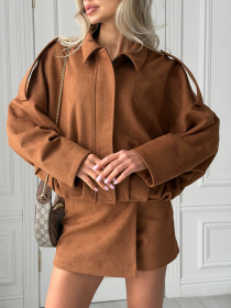 Куртки и дубленки Jadone Fashion модель Trim_rud Фото