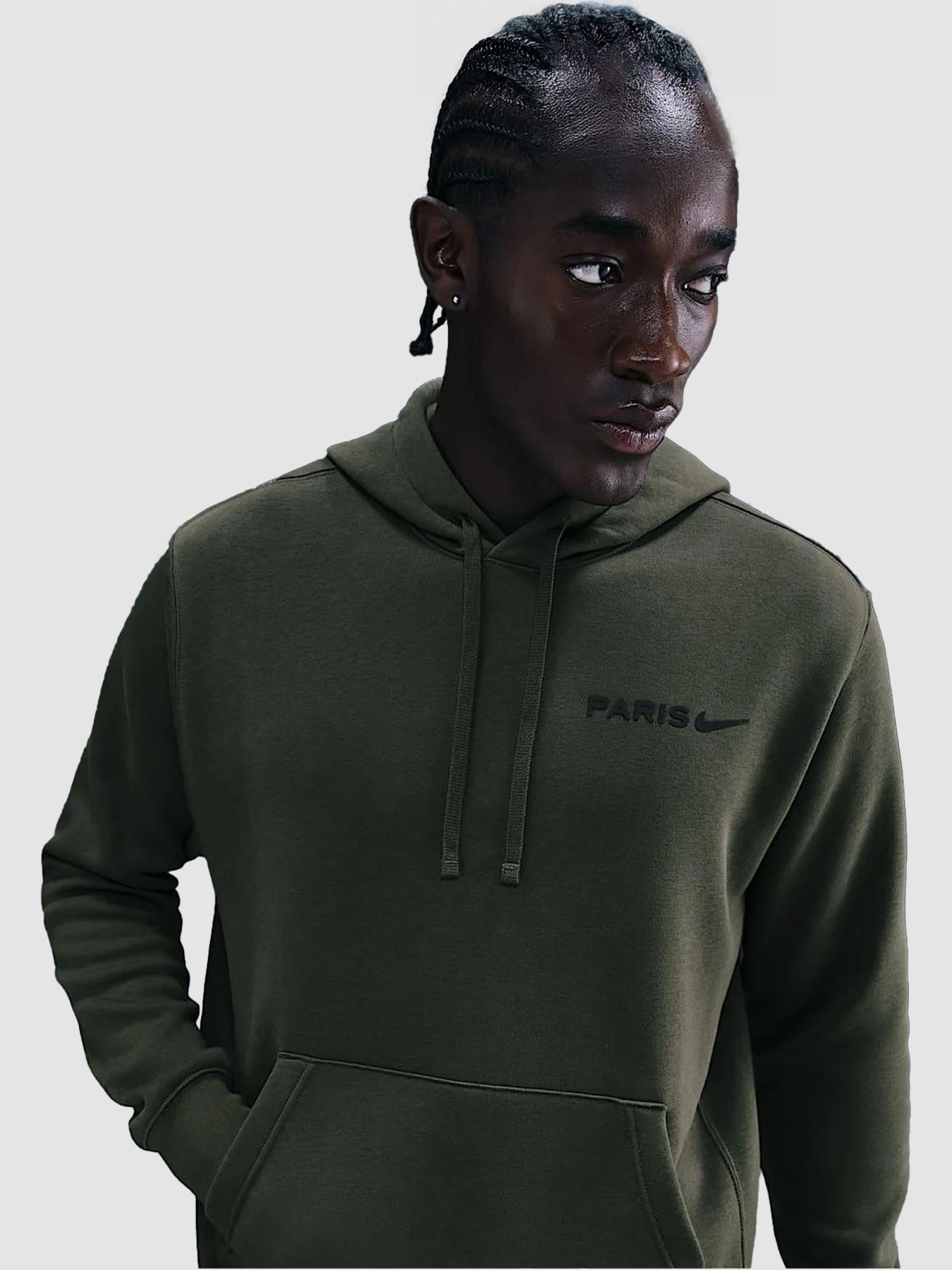 Худі та світшоти NIKE Psg Club Olive модель HM2888-325 Худі та світшоти NIKE Psg Club Olive модель HM2888-325 Фото