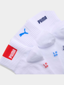 Шкарпетки та гольфи PUMA Unisex Logo Quarter 3p модель 947562 Фото