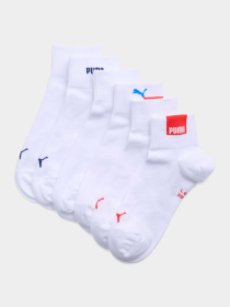 Шкарпетки та гольфи PUMA Unisex Logo Quarter 3p модель 947562 Фото