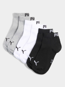 Шкарпетки та гольфи PUMA Kids Plain Quarter 3p модель 938809 Шкарпетки та гольфи PUMA Kids Plain Quarter 3p модель 938809 Фото