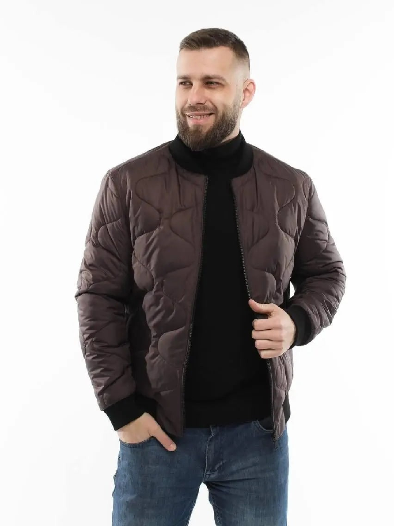 Куртки и дубленки UVENTUM модель 136-DVL-brown Фото