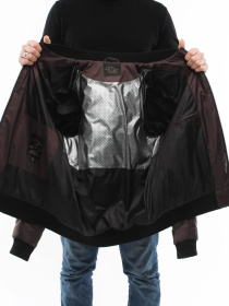 Куртки и дубленки UVENTUM модель 136-DVL-brown Фото