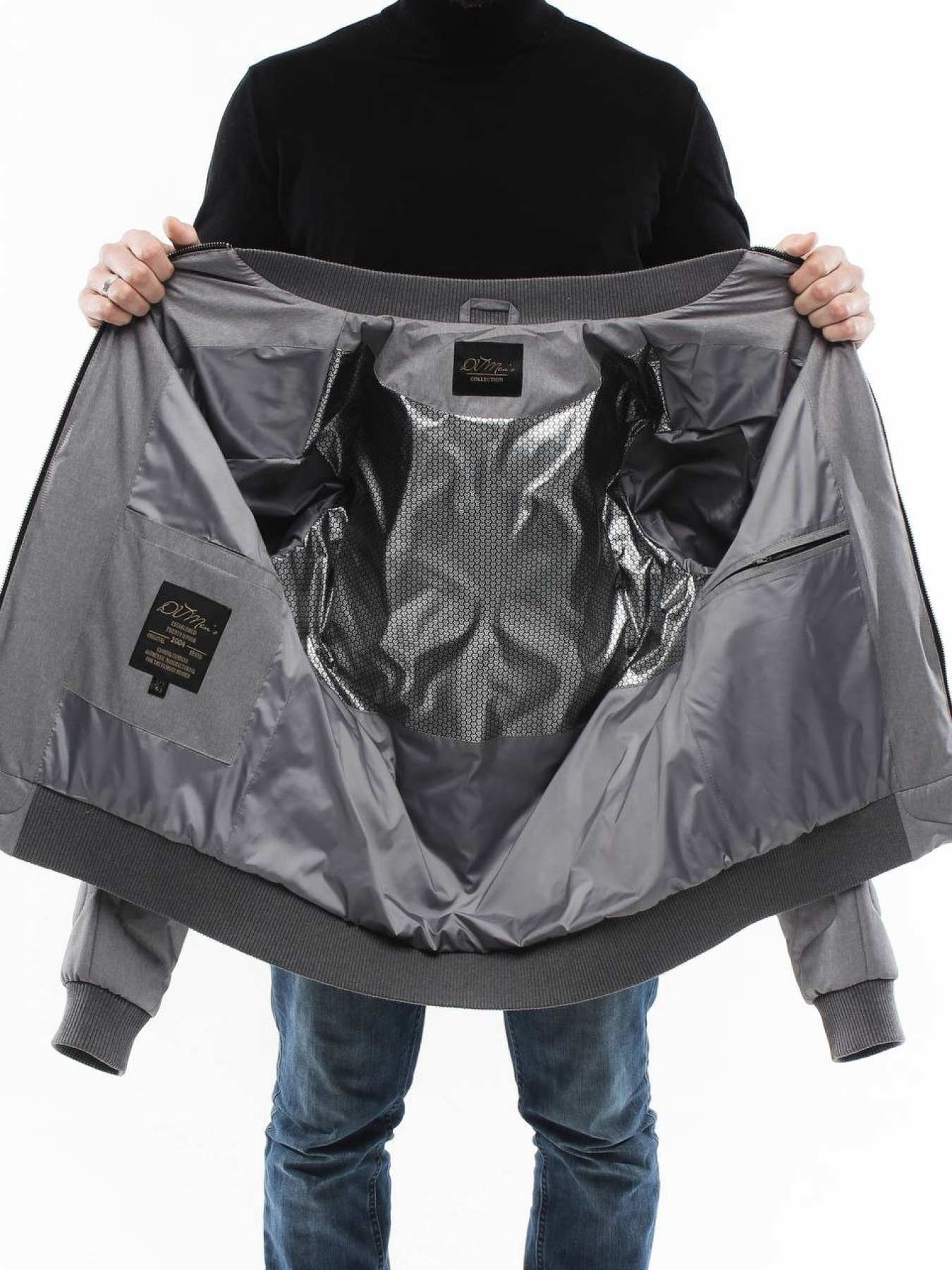 Куртки и дубленки UVENTUM модель 135-DVL-grey Фото