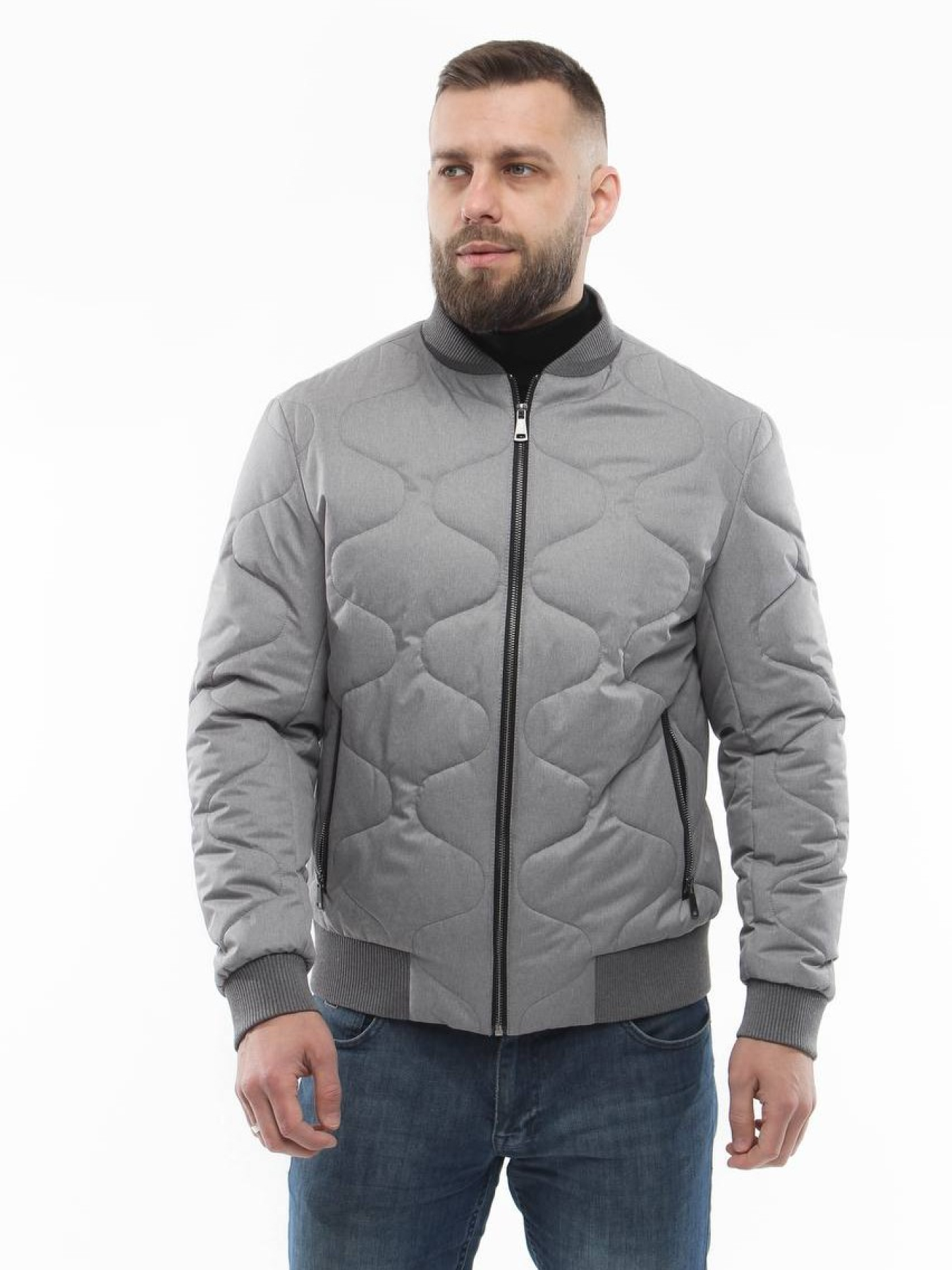 Куртки и дубленки UVENTUM модель 135-DVL-grey Фото