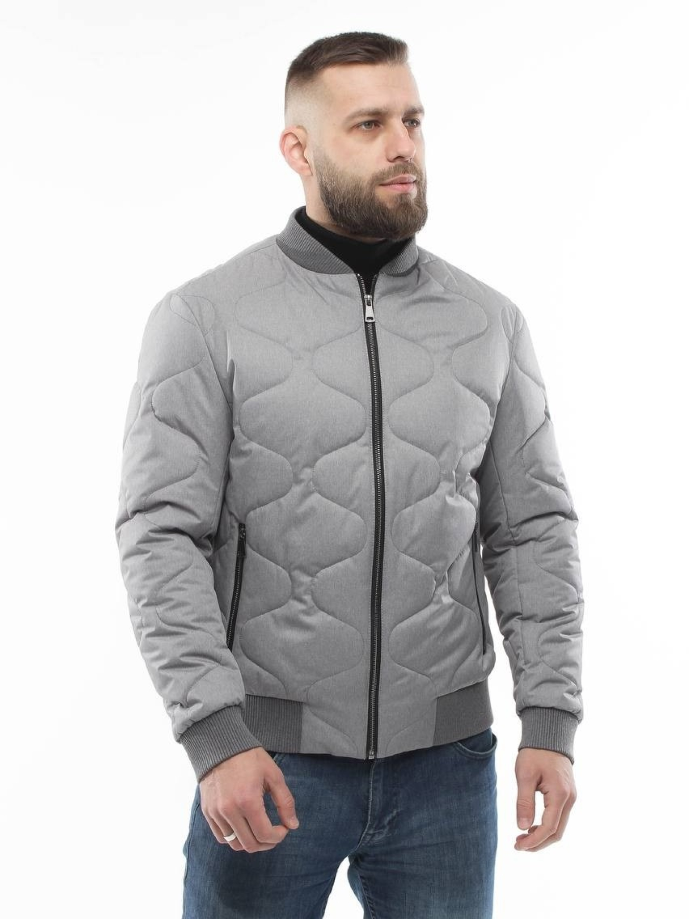 Куртки и дубленки UVENTUM модель 135-DVL-grey Фото