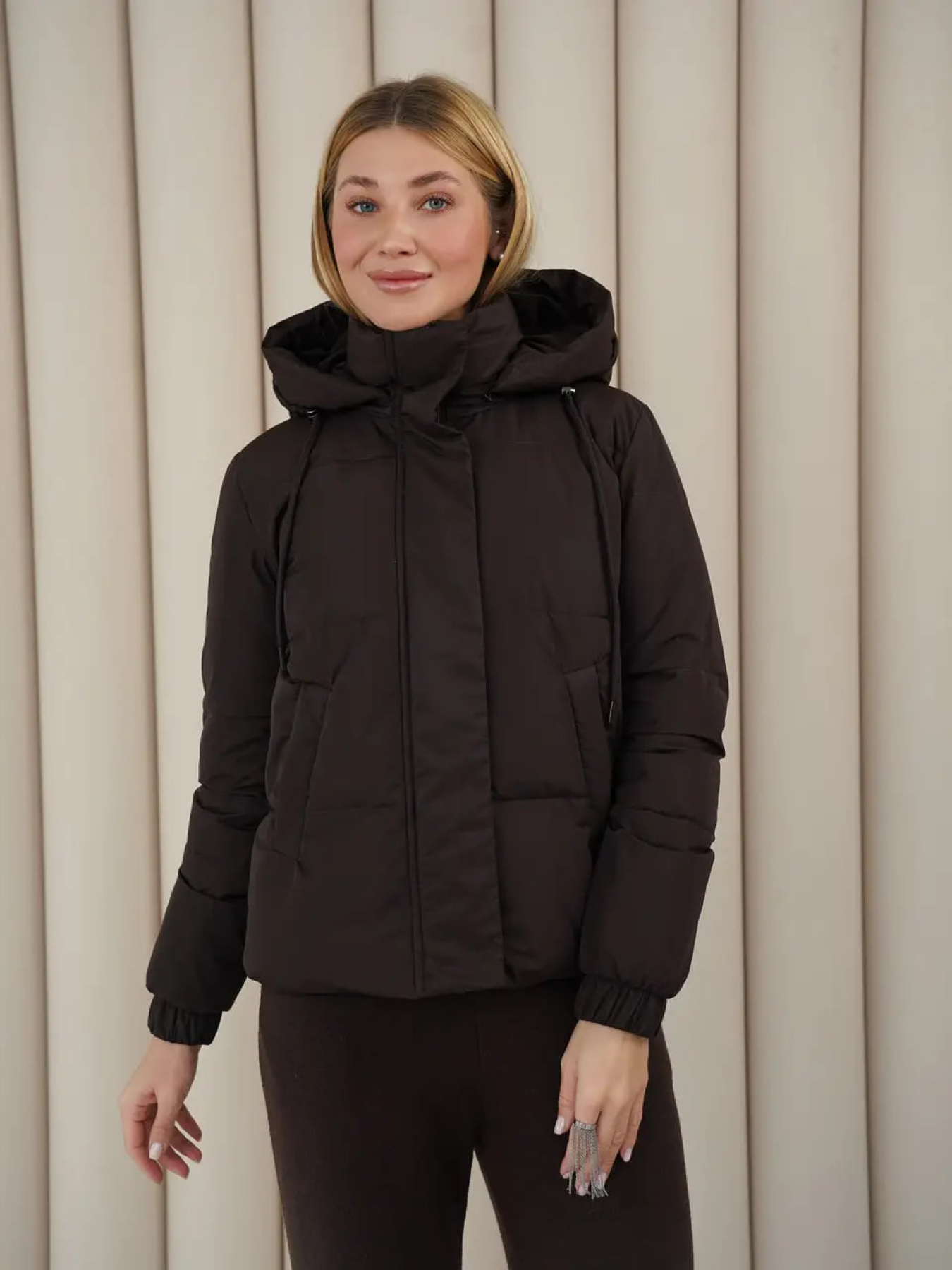Куртки та дублянки UVENTUM модель Teffi-KL-brown Фото