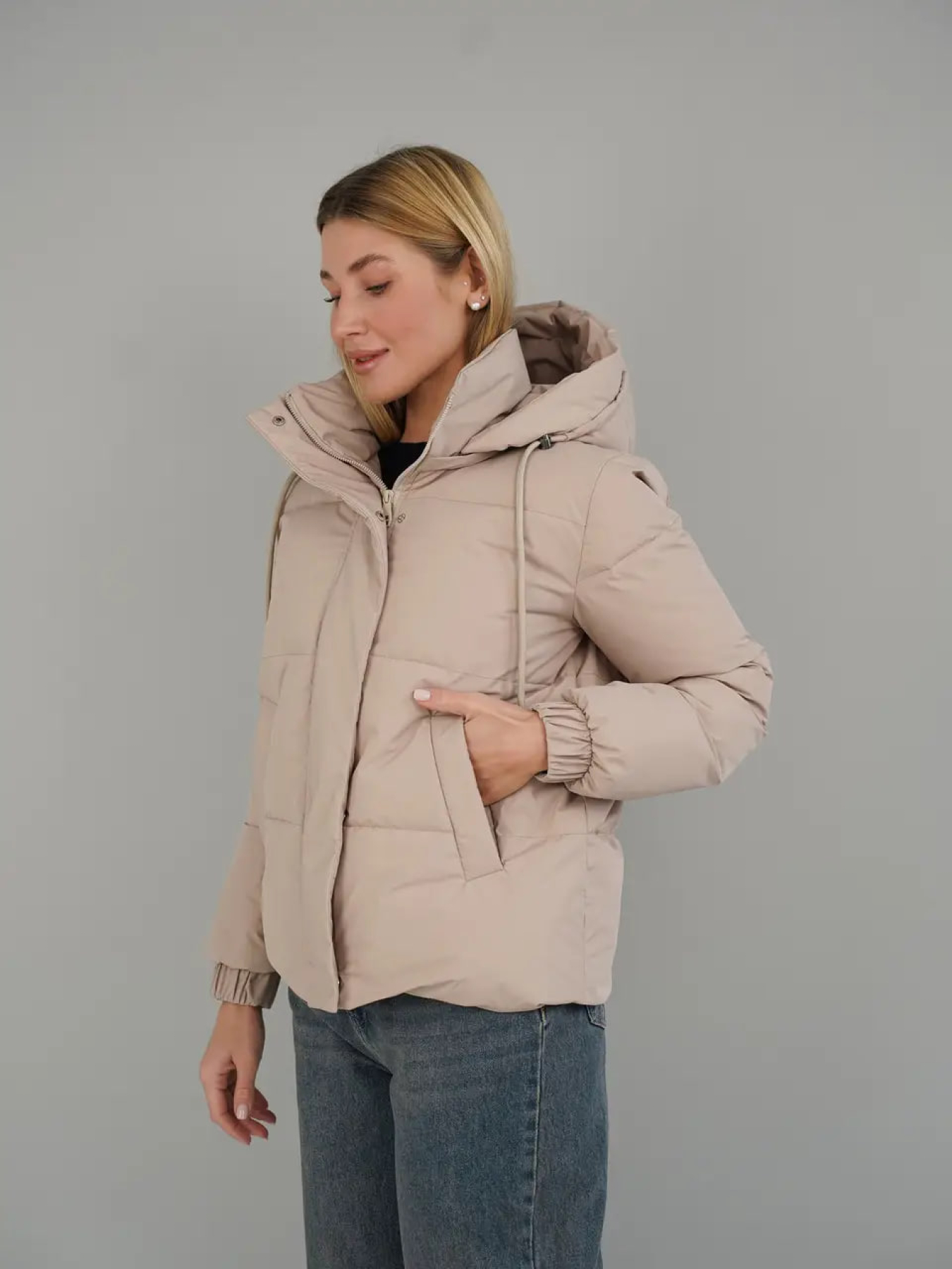 Куртки та дублянки UVENTUM модель Teffi-KL-beige Фото