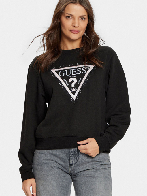 Худи и свитшоты GUESS модель W5RQ09.K8802;JBLK Фото