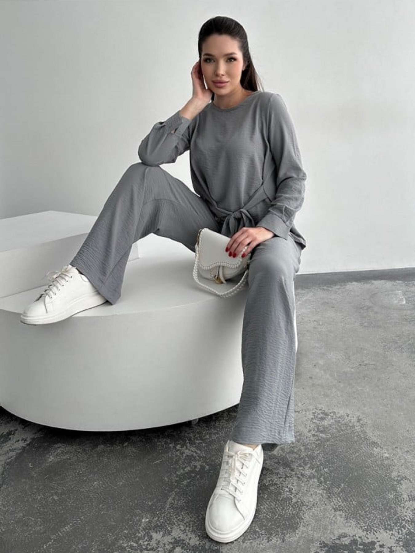 Костюми ISSA Plus модель 13746A_серый Фото