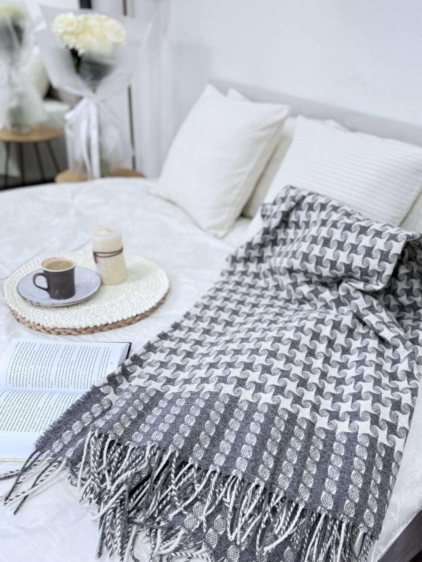 Плед вовняний із новозеландської вовни Carambola Grey Ecotton модель 04104 Плед вовняний із новозеландської вовни Carambola Grey Ecotton модель 04104 Фото