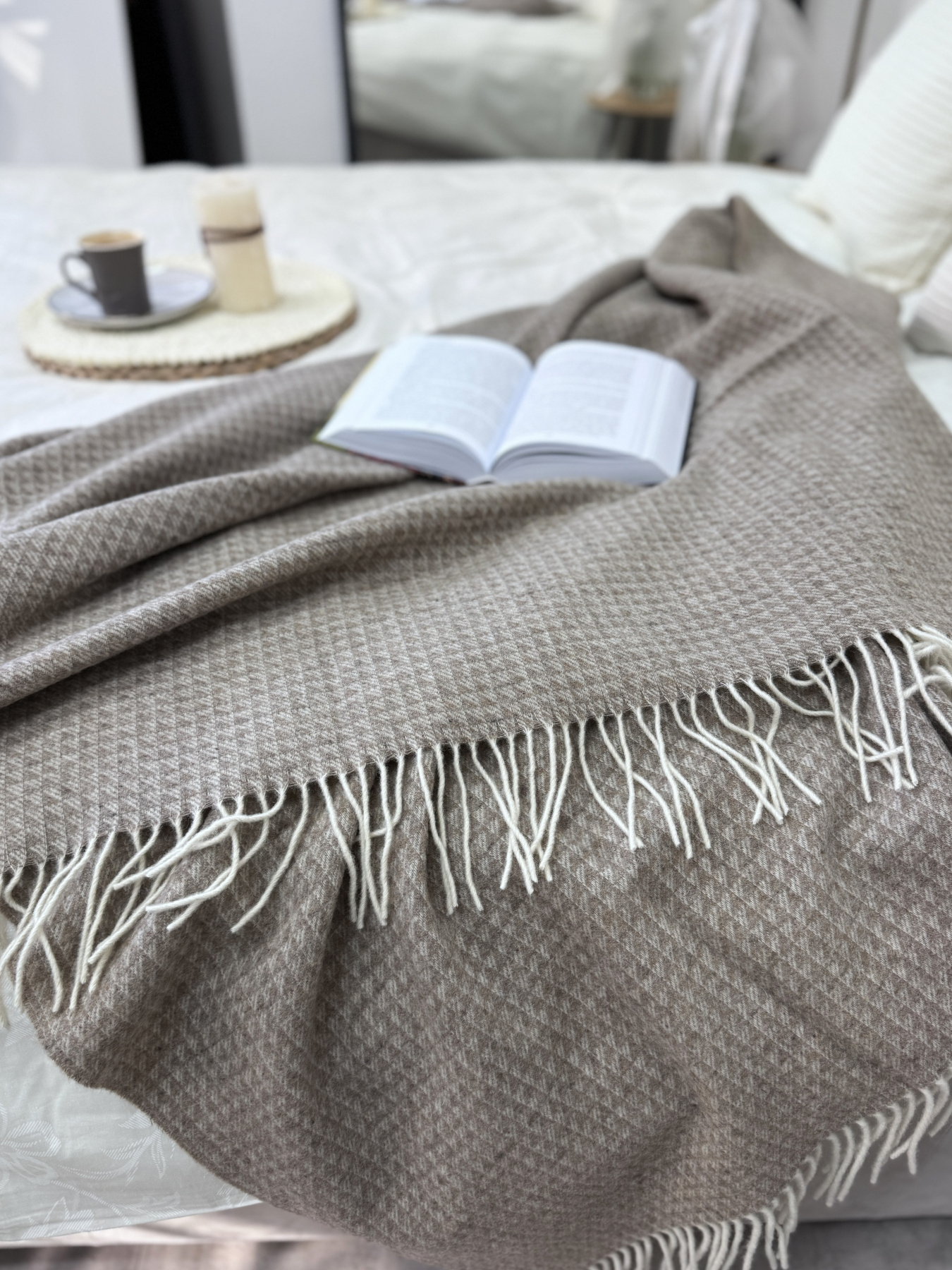 Плед вовняний з кашеміром Toscana Ecotton модель 24616-2 Плед вовняний з кашеміром Toscana Ecotton модель 24616-2 Фото
