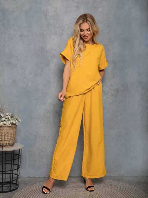 Костюмы ISSA Plus модель 12766_mustard Фото