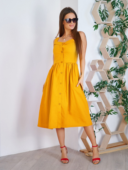 Сукні ISSA Plus модель 11782_mustard Фото