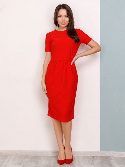 Сукні ISSA Plus модель 12491_red Фото